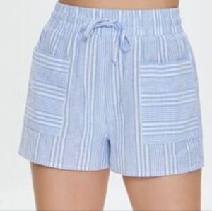 Forever 21 striped linen shorts